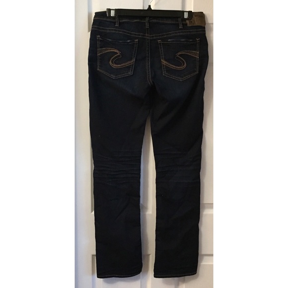 Silver Jeans Denim - Silver Dark Wash Straight Leg Suki Super Stretch J